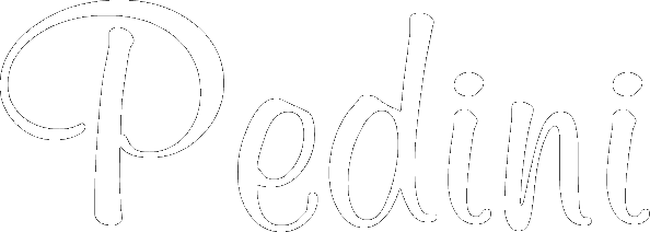 Logo pedini bianco senza sfondo